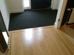 Bamboe 2-lagen side-pressed caramel met Wenge bies