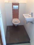 Betegeling toilet met mozaik